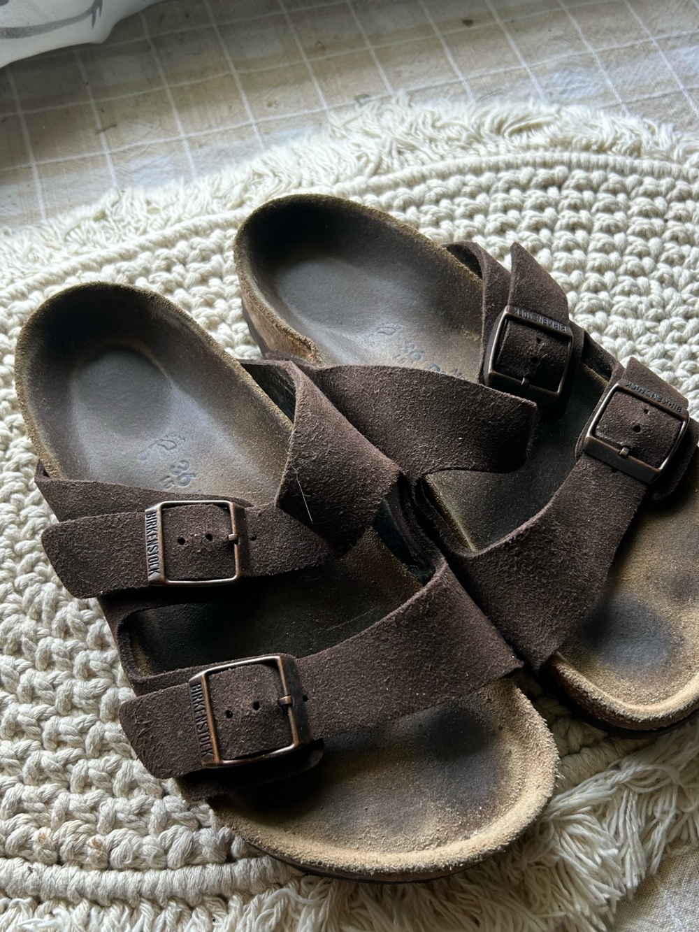Birkenstock sandals size 36 flawed